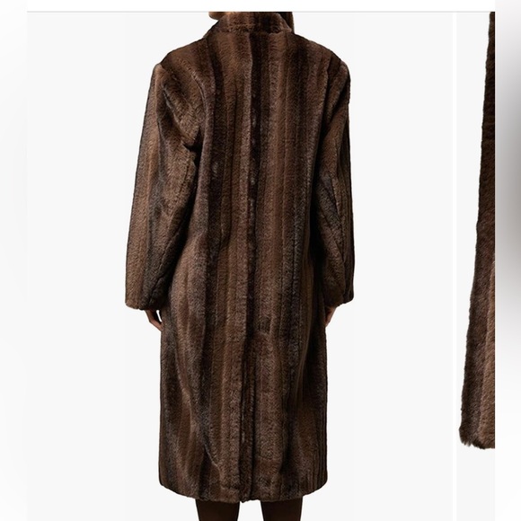 NEW! WeWoreWhat Brown Faux Fur Blazer Jacket - Picture 2 of 10